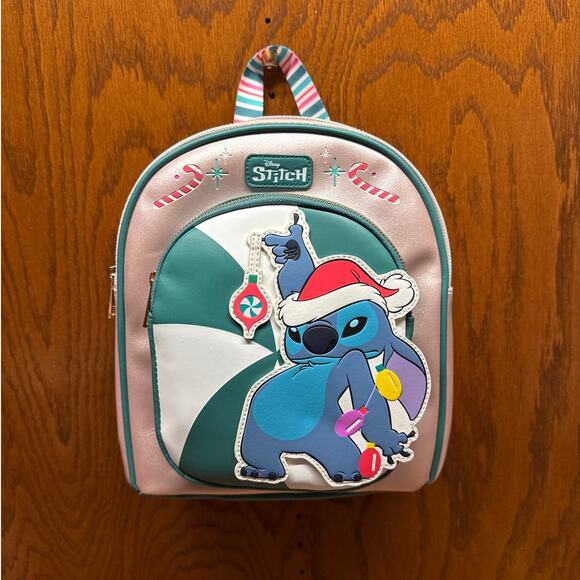Stitch Holiday Christmas Backpack - Picture 1 of 7